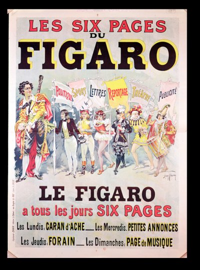 Advertisement for Le Figaro, Late 19th Century by Harry Finney